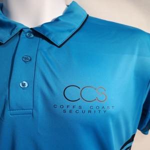 printed coffs coast security polo shirt