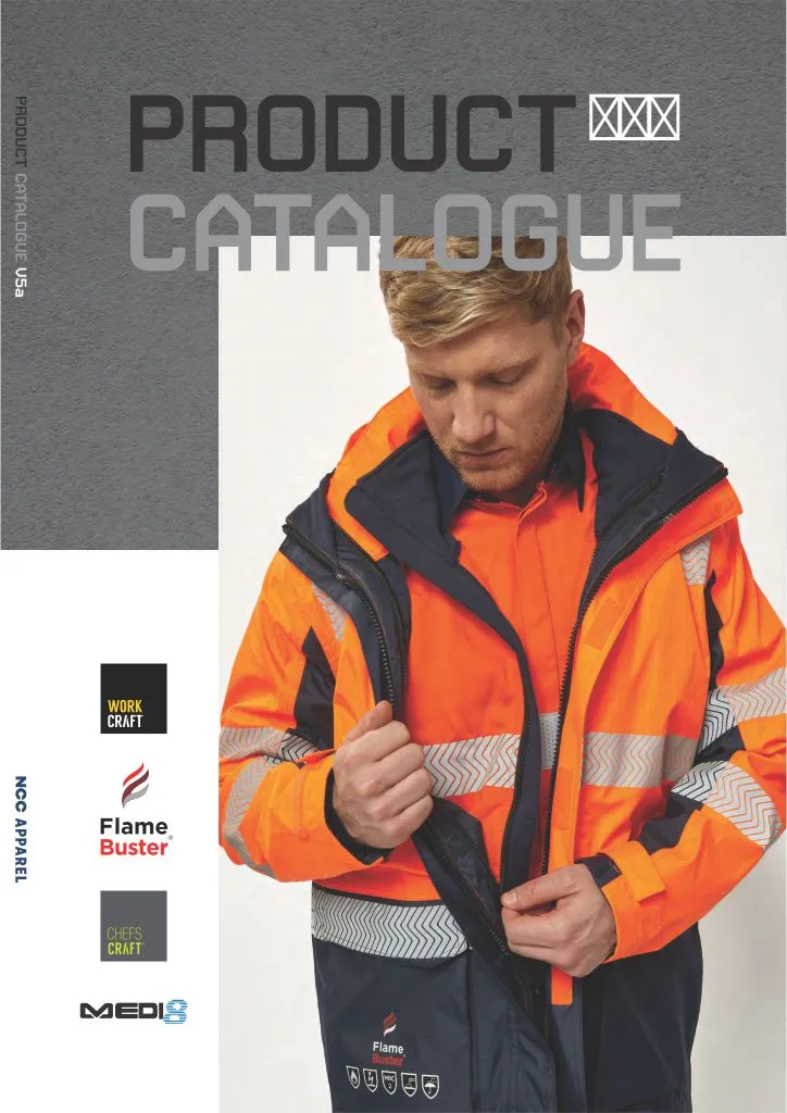 Ncc Apparel Catalogue 2023 Cover - Work Craft , Flame Buster, Chefs Craft, Medi8